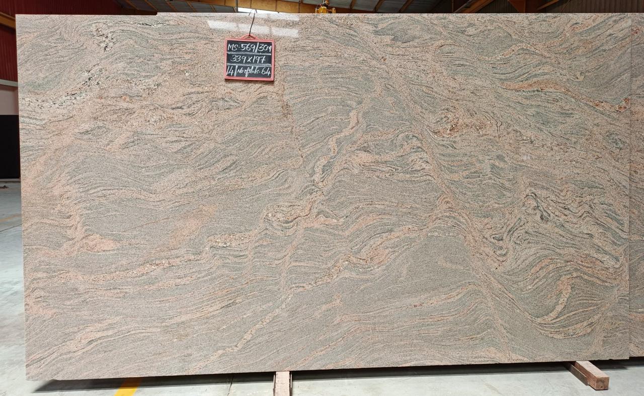 Premium granite slab showcase