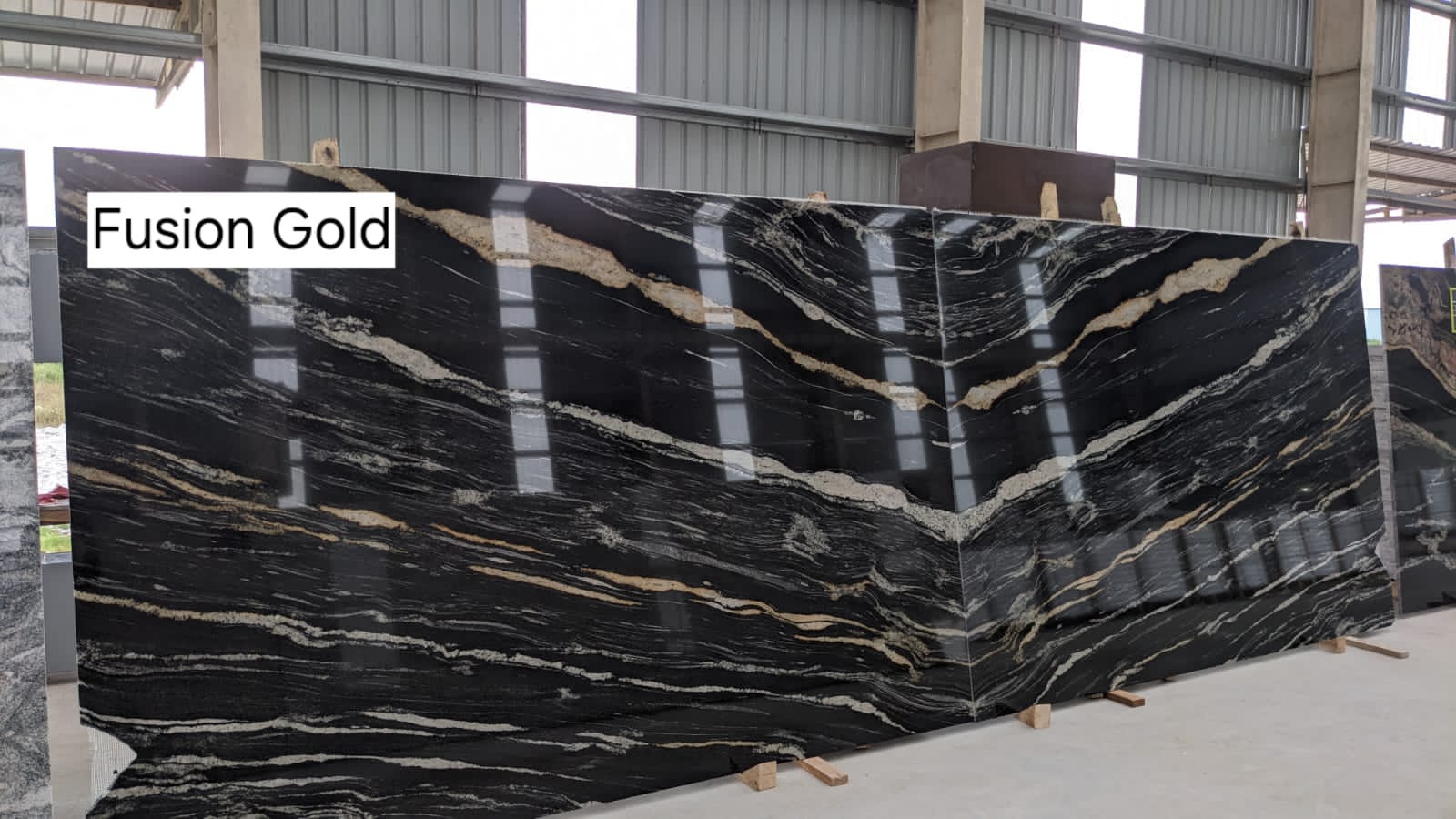 Granite slab yard