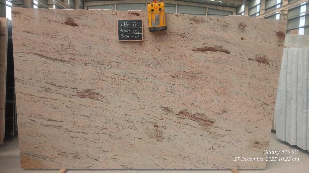 Close-up of premium granite slab texture
